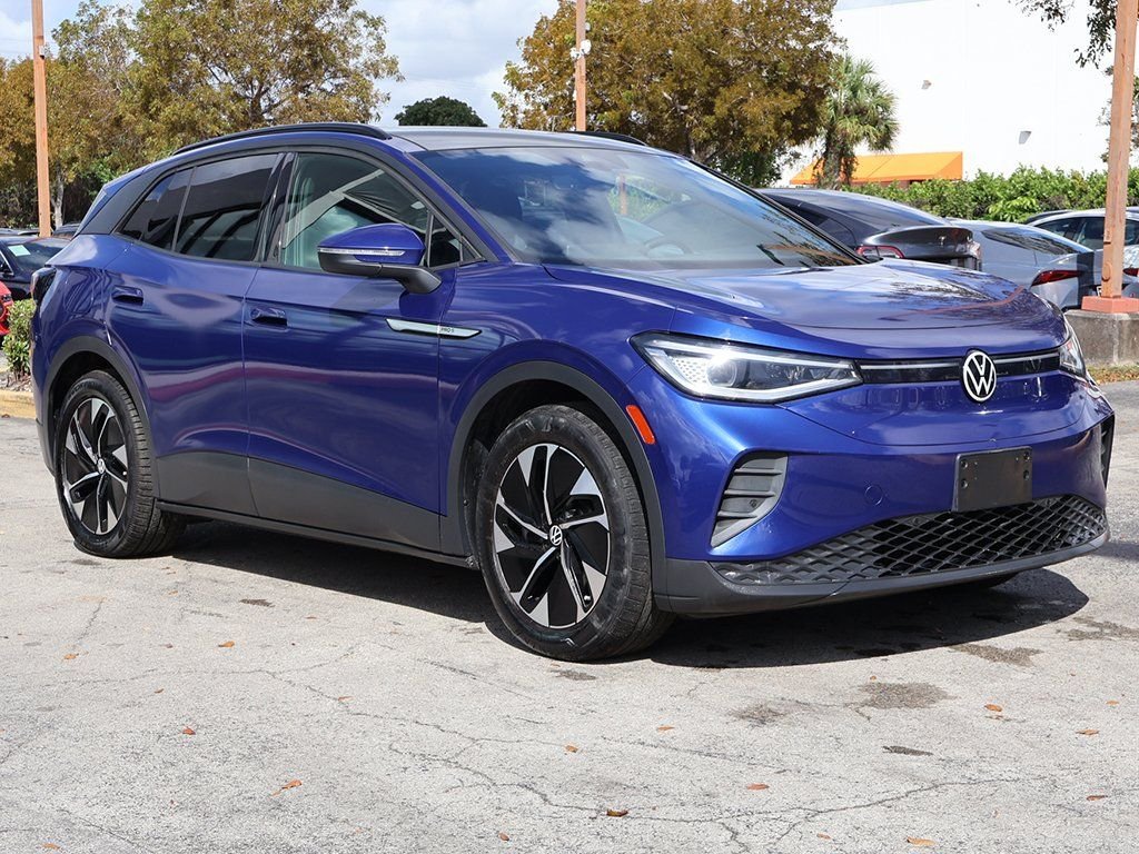 Used 2021 Volkswagen ID.4 PRO S with VIN WVGTMPE20MP038597 for sale in Miami, FL