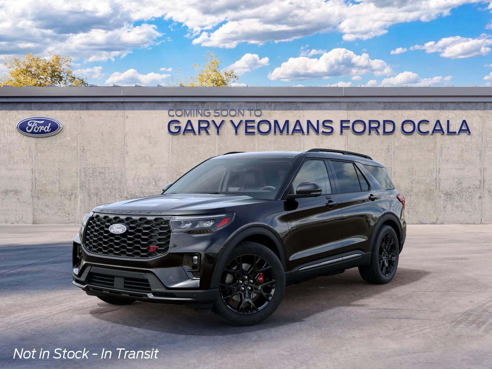 New 2027 Agate Black Metallic Ford ST image 2