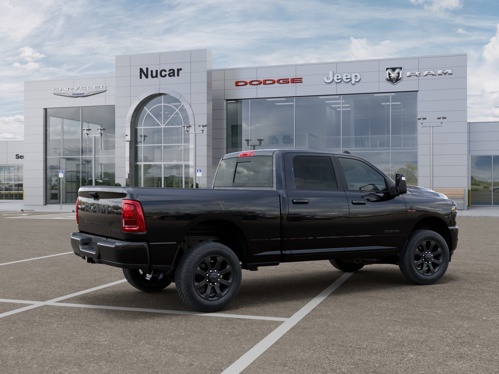 New 2026 Diamond Black Crystal Pearl-Coat Exterior Paint RAM Laramie image 5