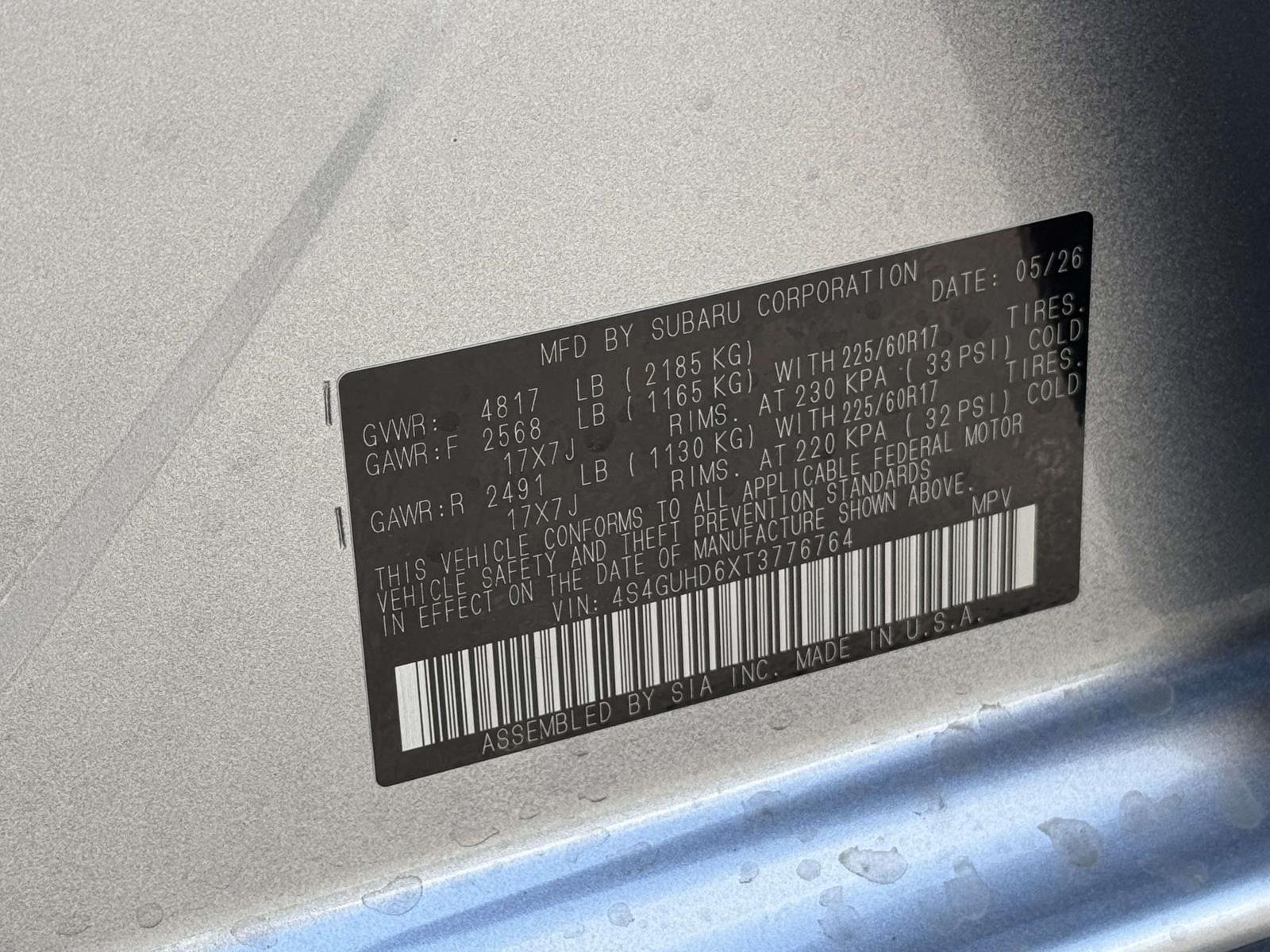 New 2026 ICE SILVER METALLIC Subaru Premium image 18