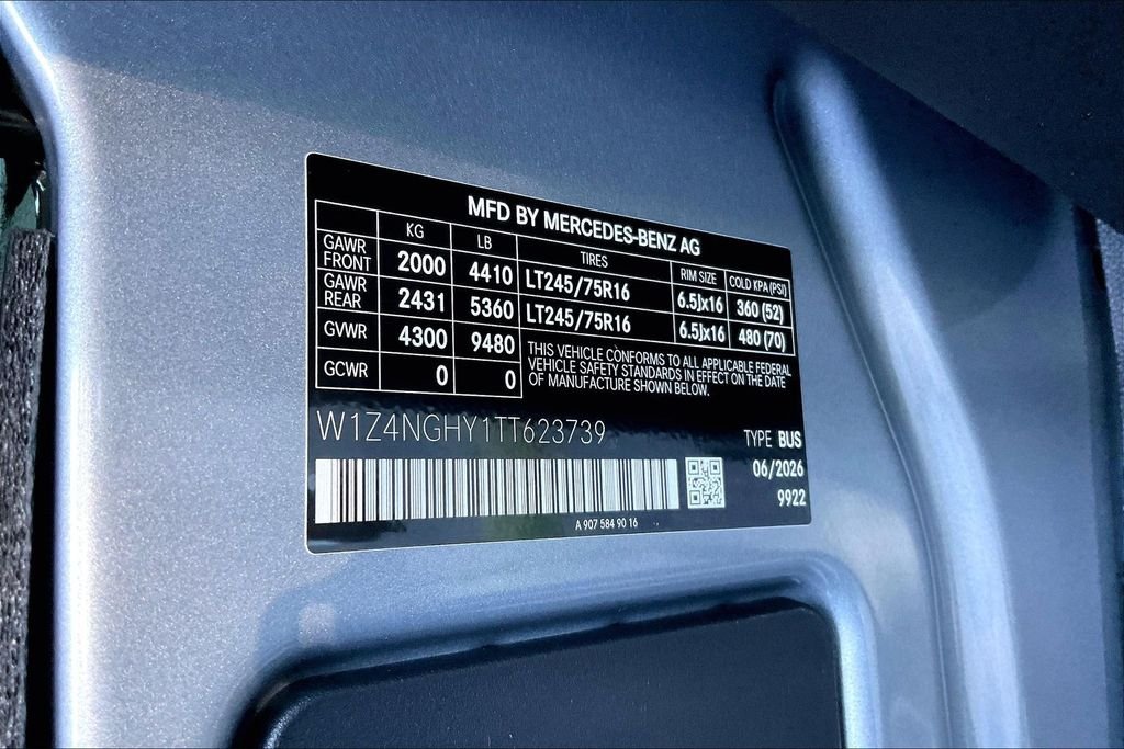 New 2026 high-tech silver metallic Mercedes-Benz Passenger 170 WB image 13