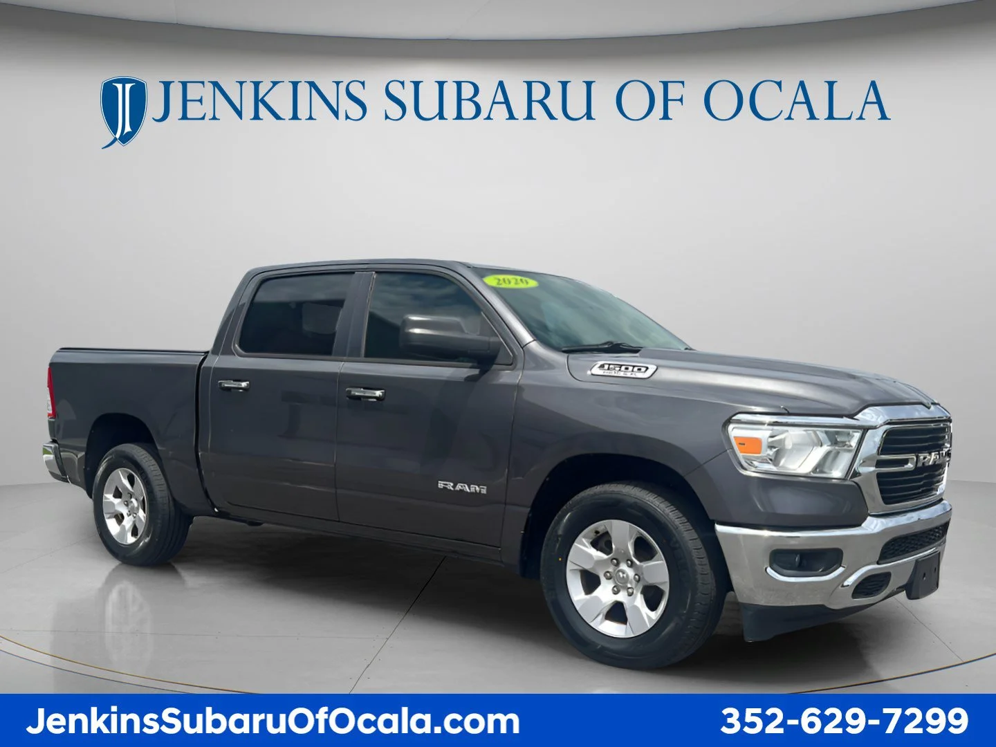 Used 2020 Granite Crystal Metallic Clearcoat Ram Big Horn image 1