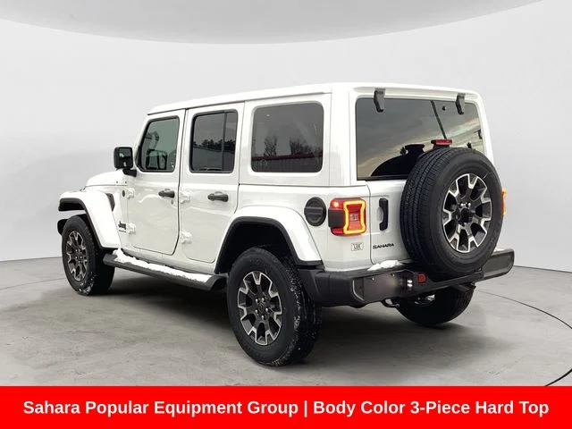 New 2026 Bright White Clearcoat Jeep 4-DOOR SAHARA image 3