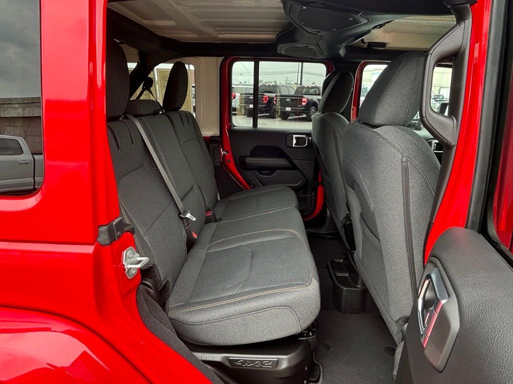 Used 2025 Firecracker Red Clearcoat Jeep Sahara 4xe image 34
