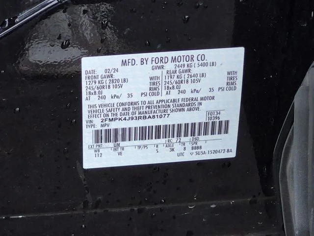 Used 2024 Black Ford SEL image 38