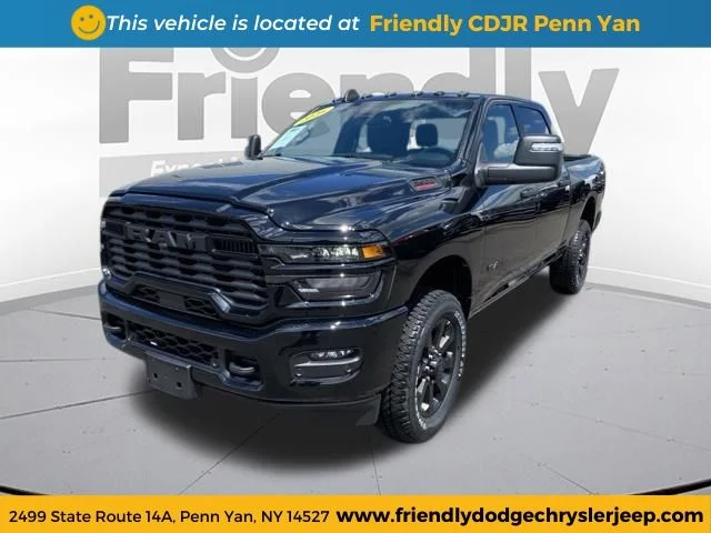 New 2026 Diamond Black Crystal Pearl-Coat Exterior Paint RAM Big Horn image 1