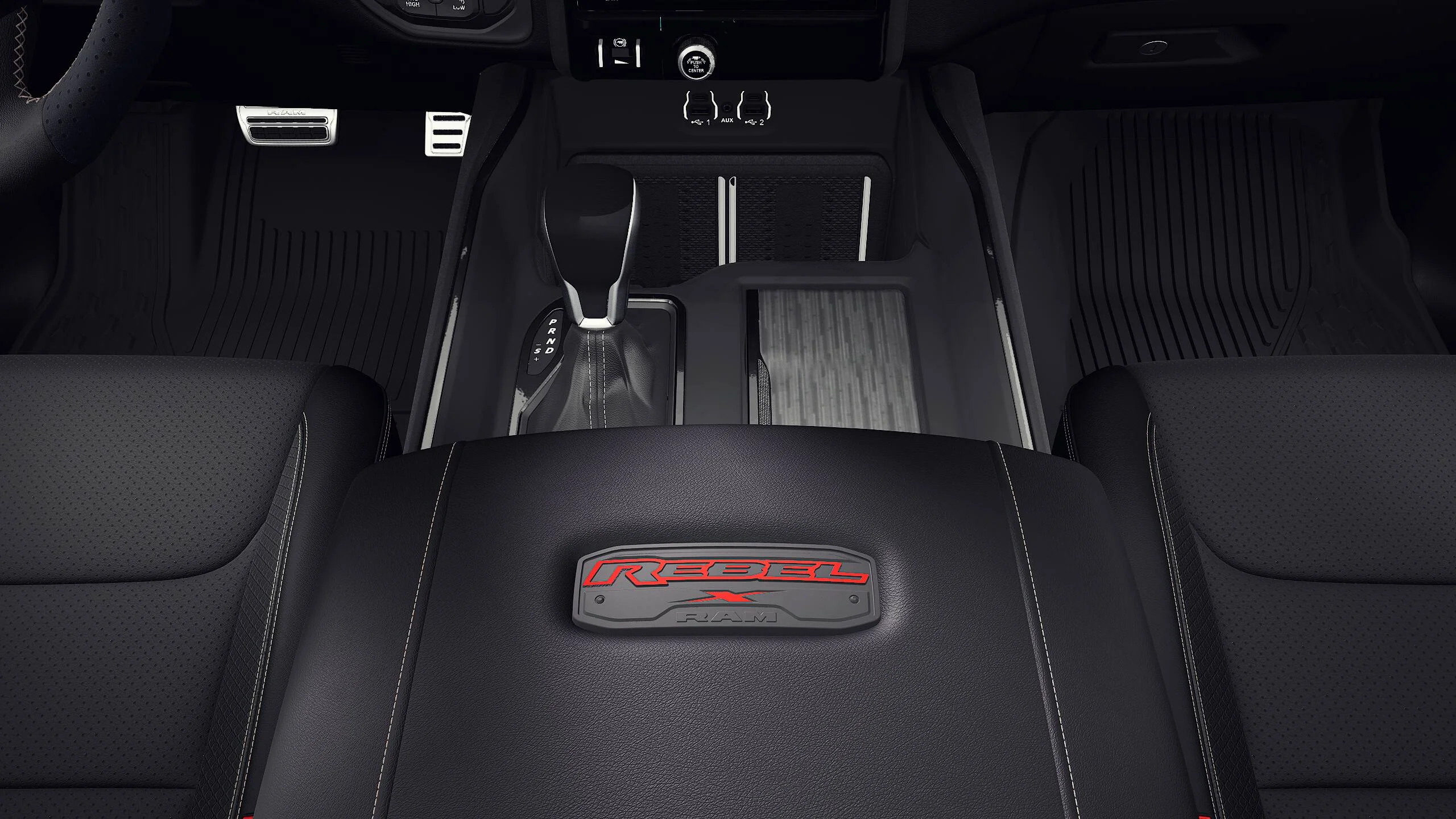 New 2027 Diamond Black Crystal Pearl-Coat Exterior Paint RAM REBEL image 16