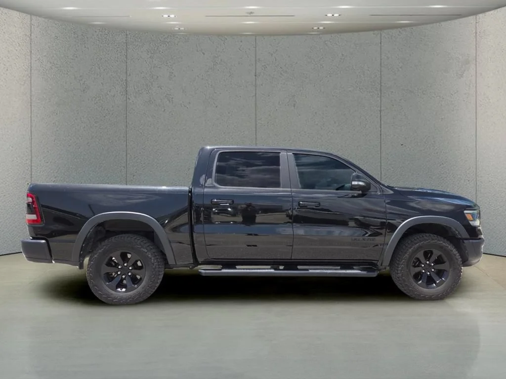 Used 2021 Diamond Black Crystal Pearlcoat Ram Rebel image 2