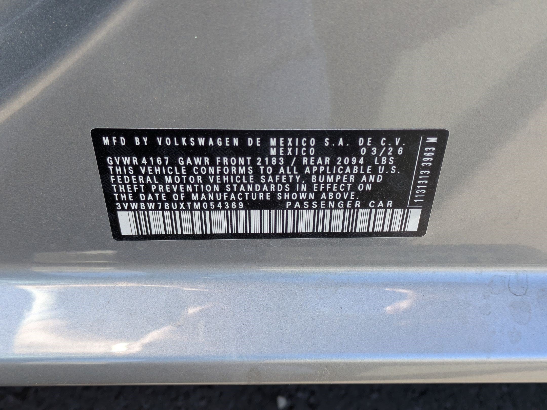 New 2026 Pyrite Silver Metallic Volkswagen Sport image 16