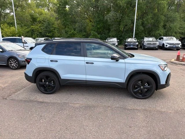 Certified 2026 Volkswagen Taos SE Black with VIN 3VV2C7B27TM018876 for sale in Inver Grove Heights, Minnesota