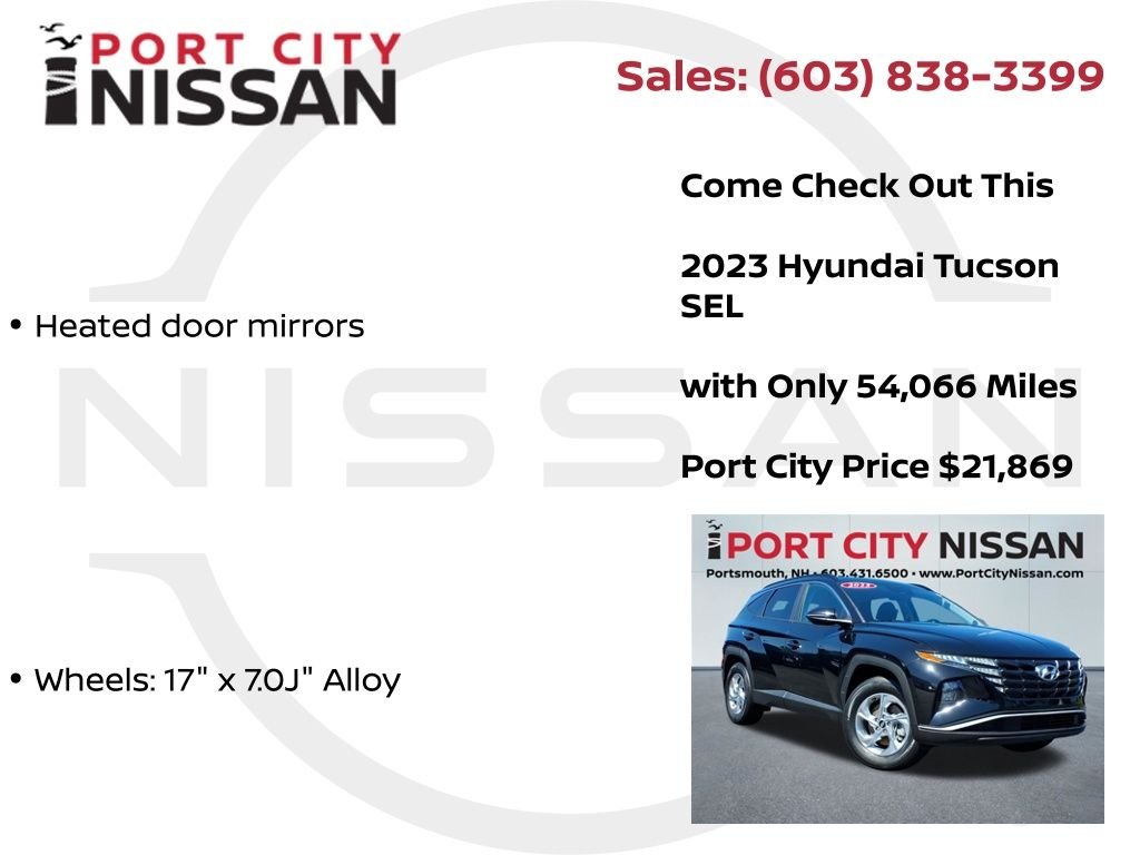 Used 2023 Phantom Black Hyundai SEL W/HEATED SEATS & POWER LIFTGATE image 15