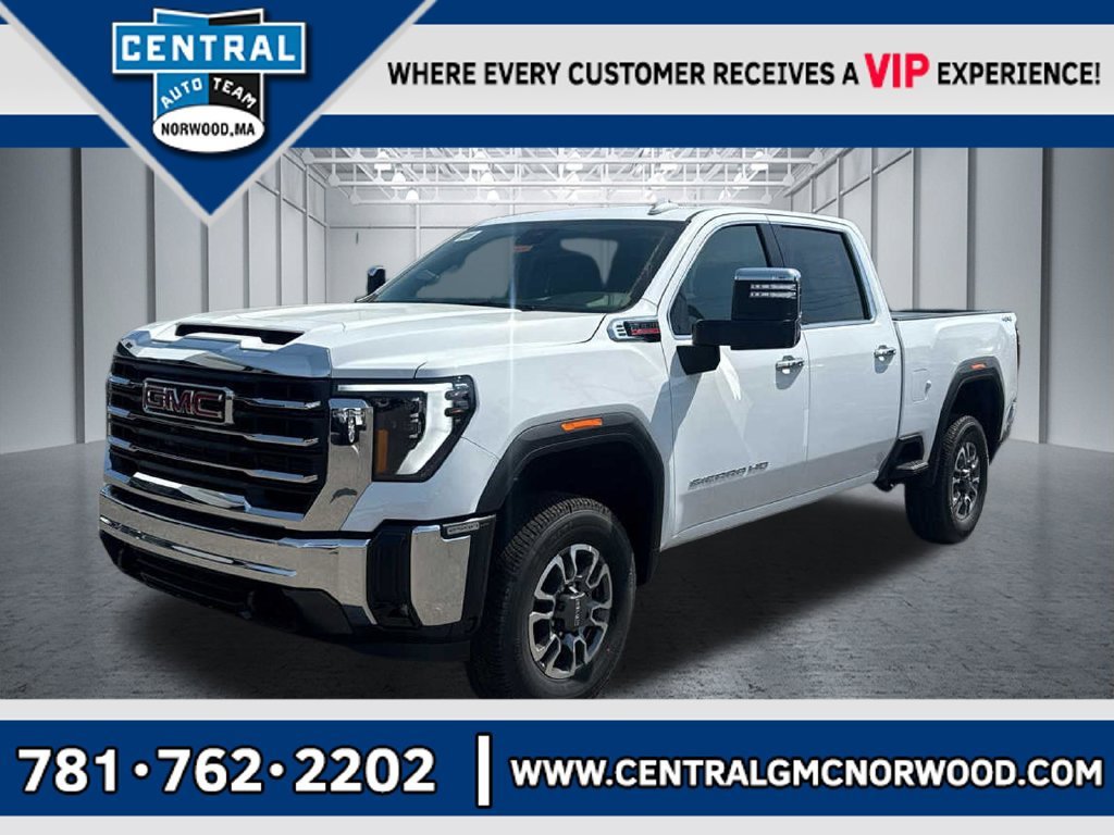 Summit White 2026 GMC Sierra 2500HD Pickup Truck Four-Wheel Drive 
