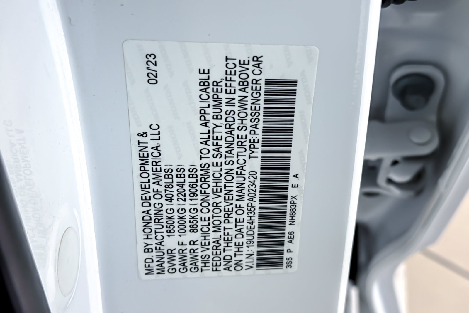 Used 2023 Platinum White Pearl Acura w/A-Spec Package image 26