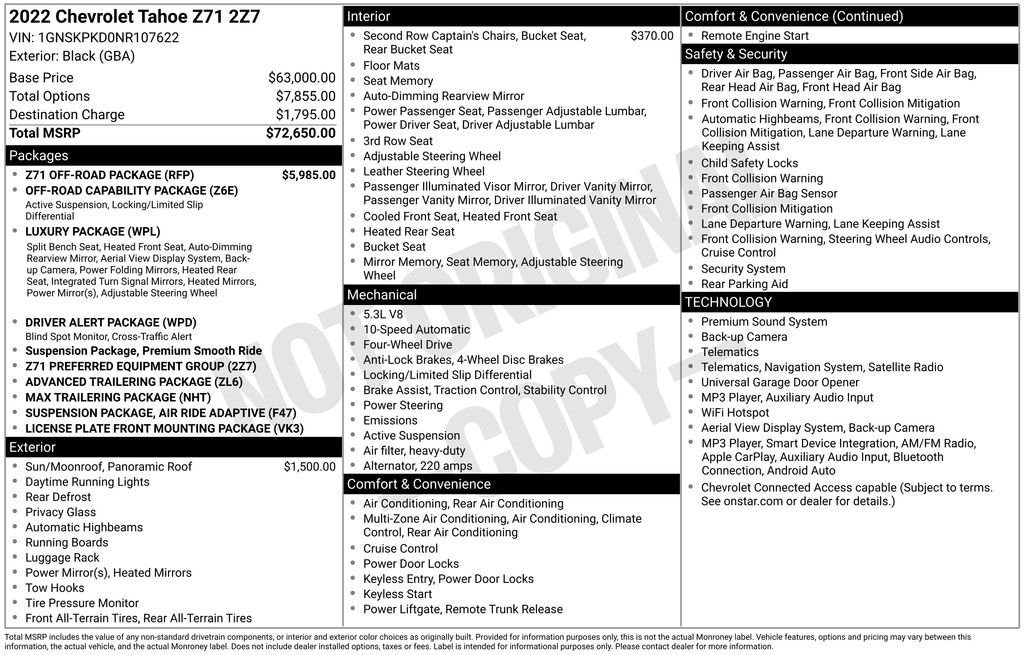 Used 2022 Black Chevrolet Z71 image 25
