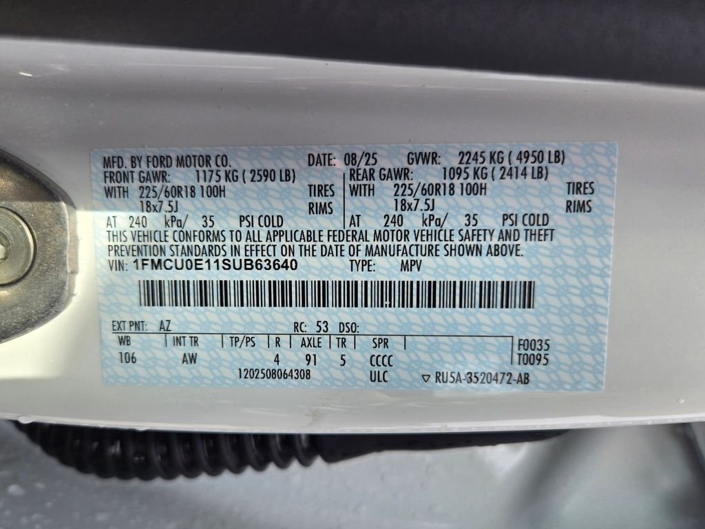 Used 2025 White Ford Base image 33