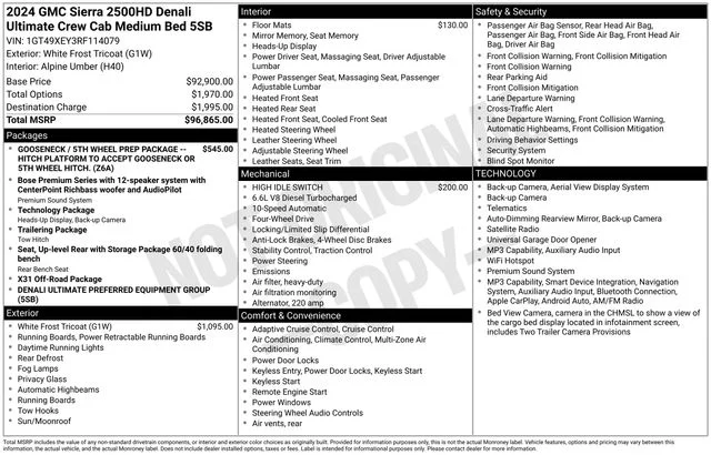 2024 GMC Sierra 2500 HD Denali Ultimate