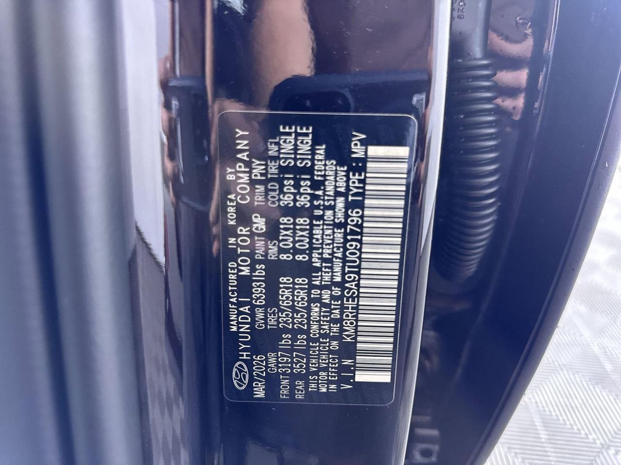 New 2026 Galaxy Maroon Pearl Hyundai SEL Premium 8P image 29