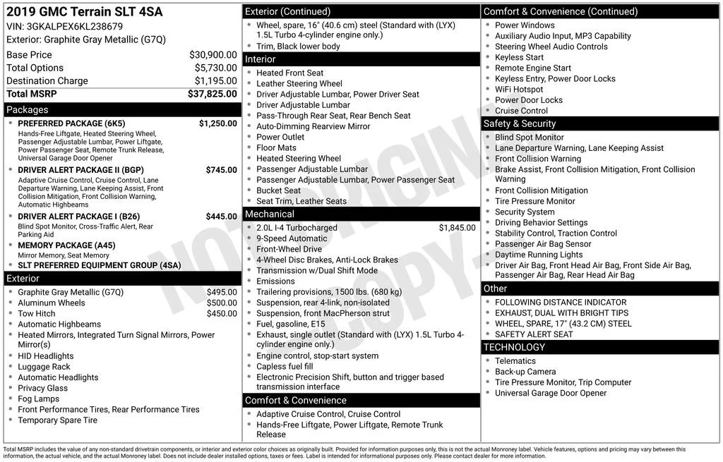 2019 GMC Terrain SLT FWD's photo