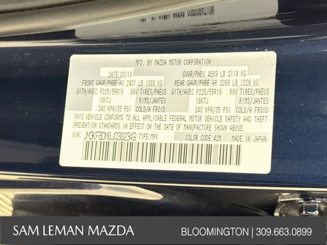 Used 2018 Blue Mazda Grand Touring image 32