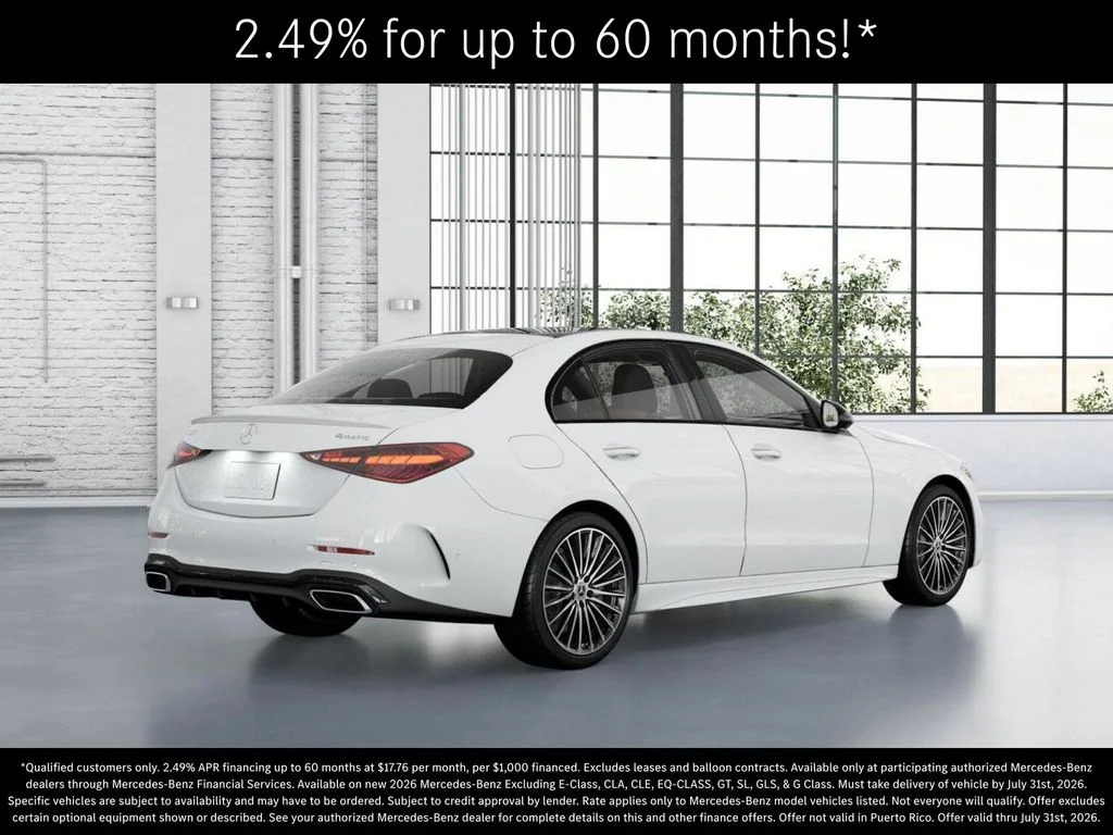 New 2026 Polar White Mercedes-Benz C 300 image 21
