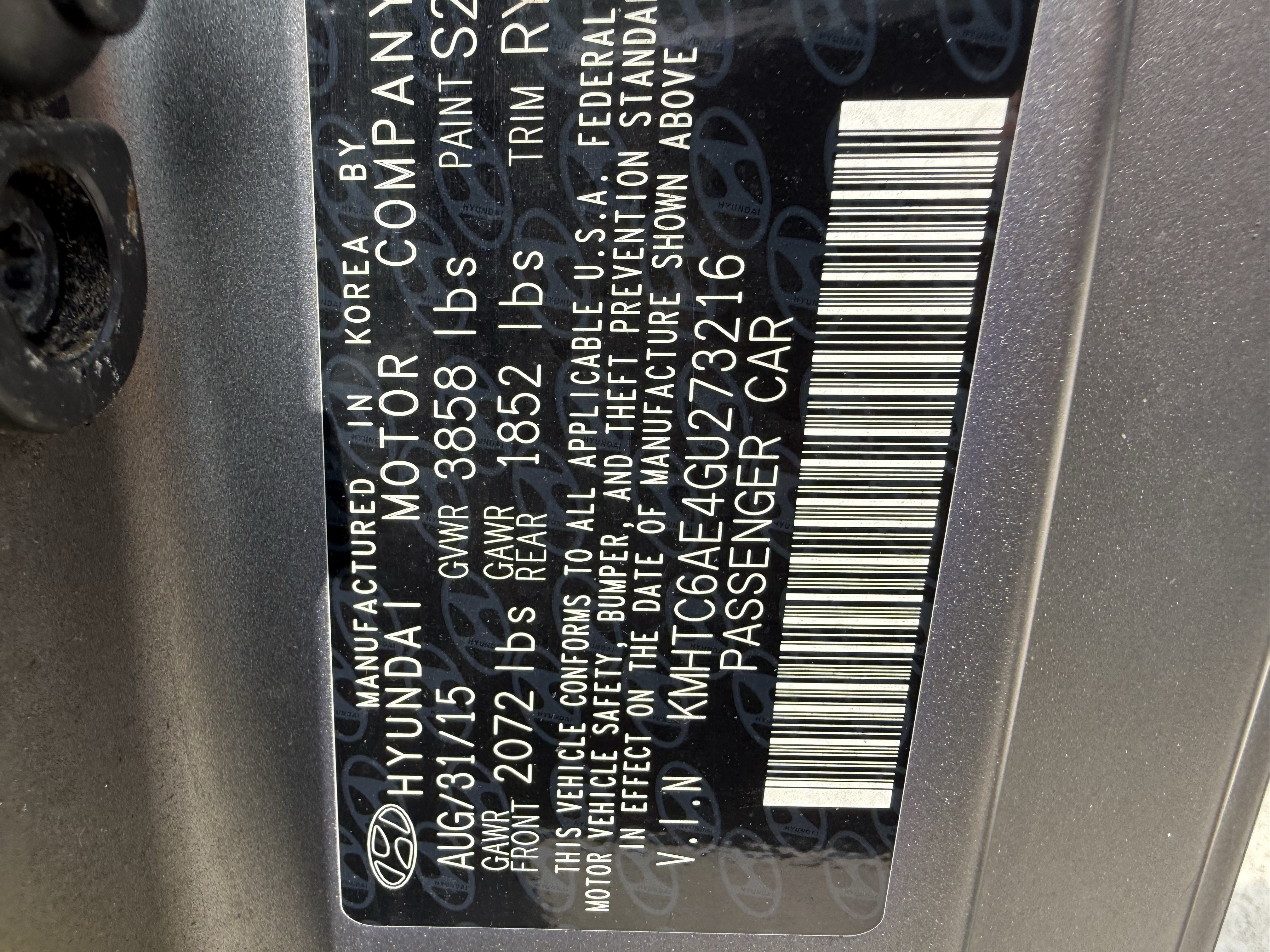 Used 2016 Matte Gray Hyundai Turbo image 34