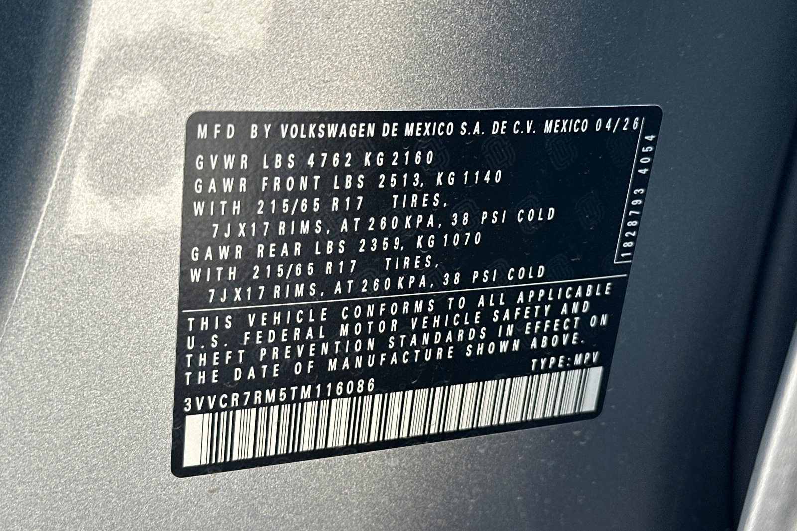 New 2026 Pyrite Silver Metallic Volkswagen S image 26
