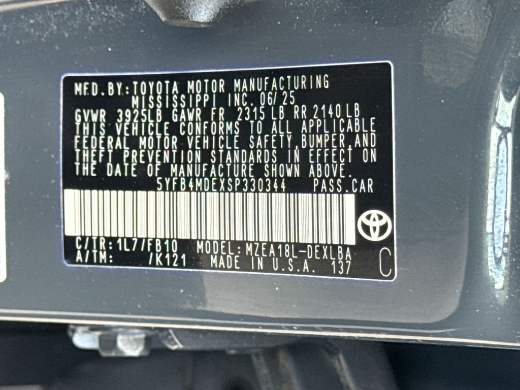 Used 2025 Gray Toyota LE image 46