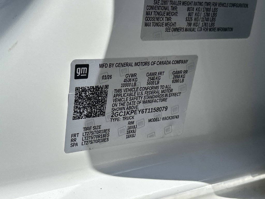 Used 2026 White Chevrolet LTZ image 10