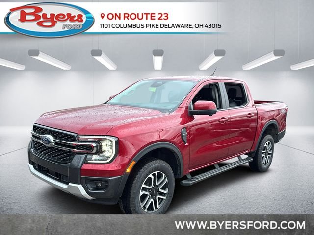 Ruby Red Metallic Tinted Clearcoat 2026 Ford Ranger Lariat SuperCrew 4WD Pickup Truck Four-Wheel Drive