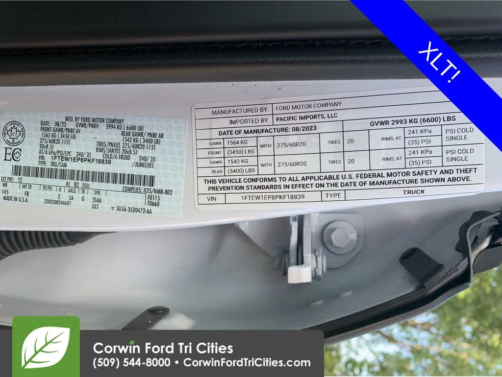 Used 2023 Oxford White Ford XLT image 12