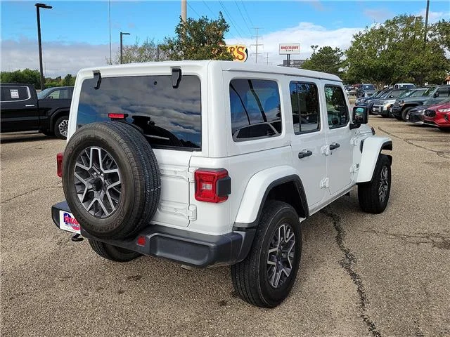 Used 2025 White Jeep Sahara 4x4 image 4