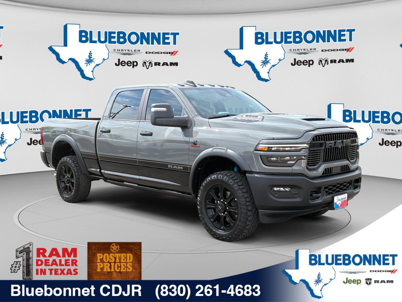 New 2027 Ceramic Gray Clear-Coat Paint RAM Rebel image 3