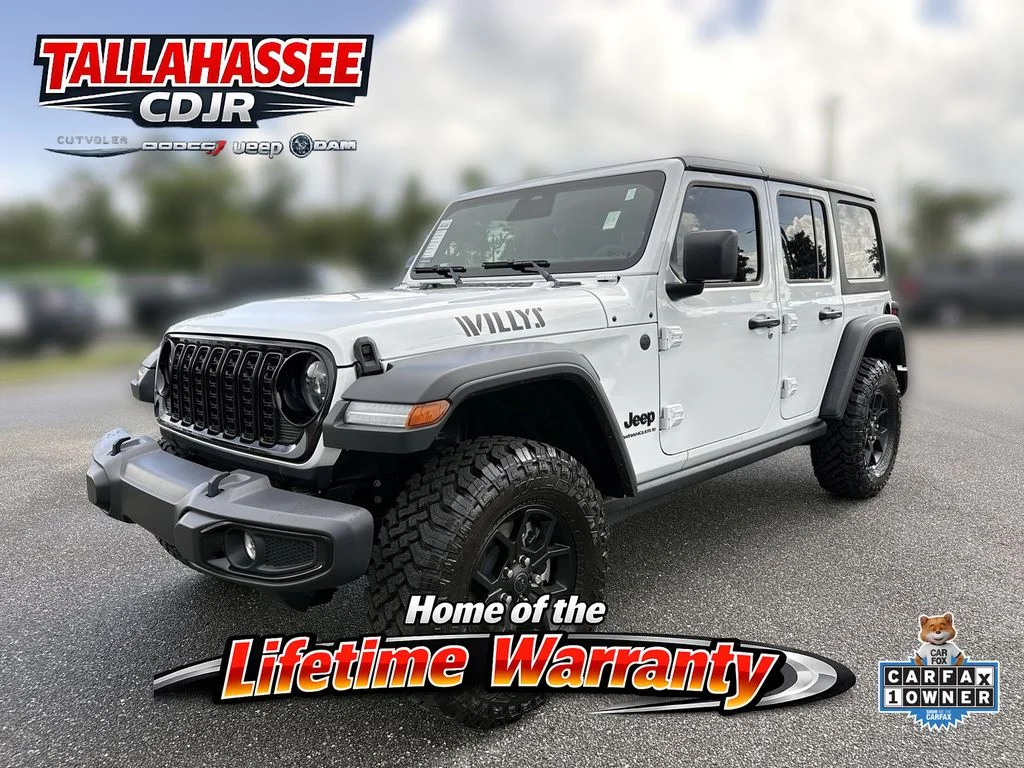 Used 2026 Bright White Clearcoat Jeep Willys image 7