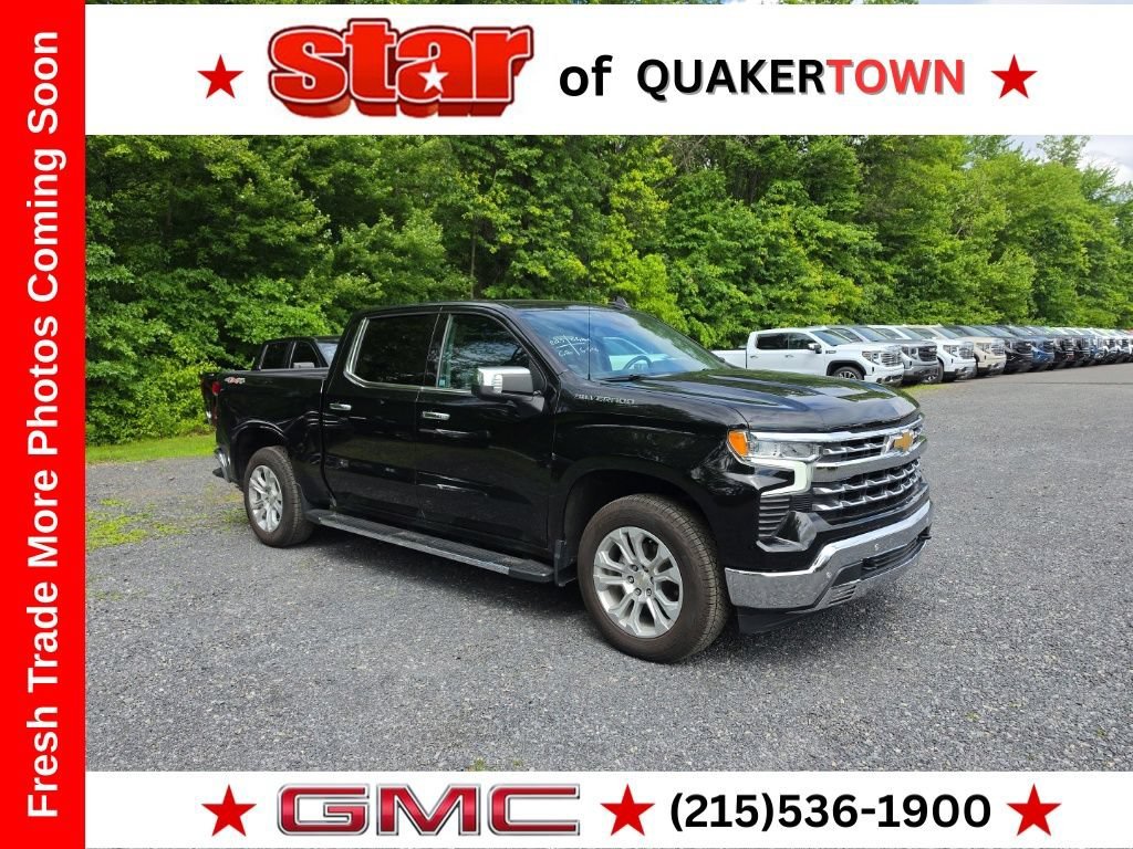 Black 2023 Chevrolet Silverado 1500 Pickup Truck Four-Wheel Drive