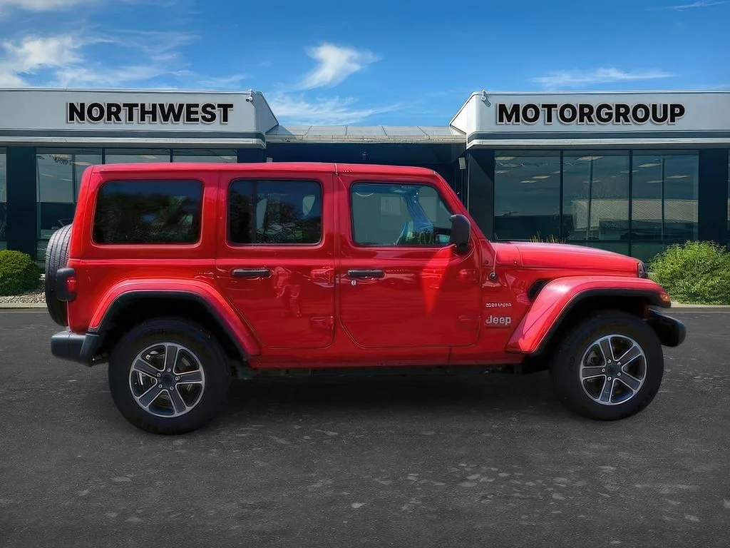 Used 2023 Firecracker Red Jeep Sahara image 8