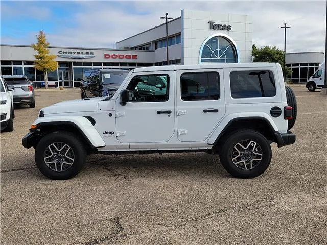 Used 2025 White Jeep Sahara 4x4 image 2