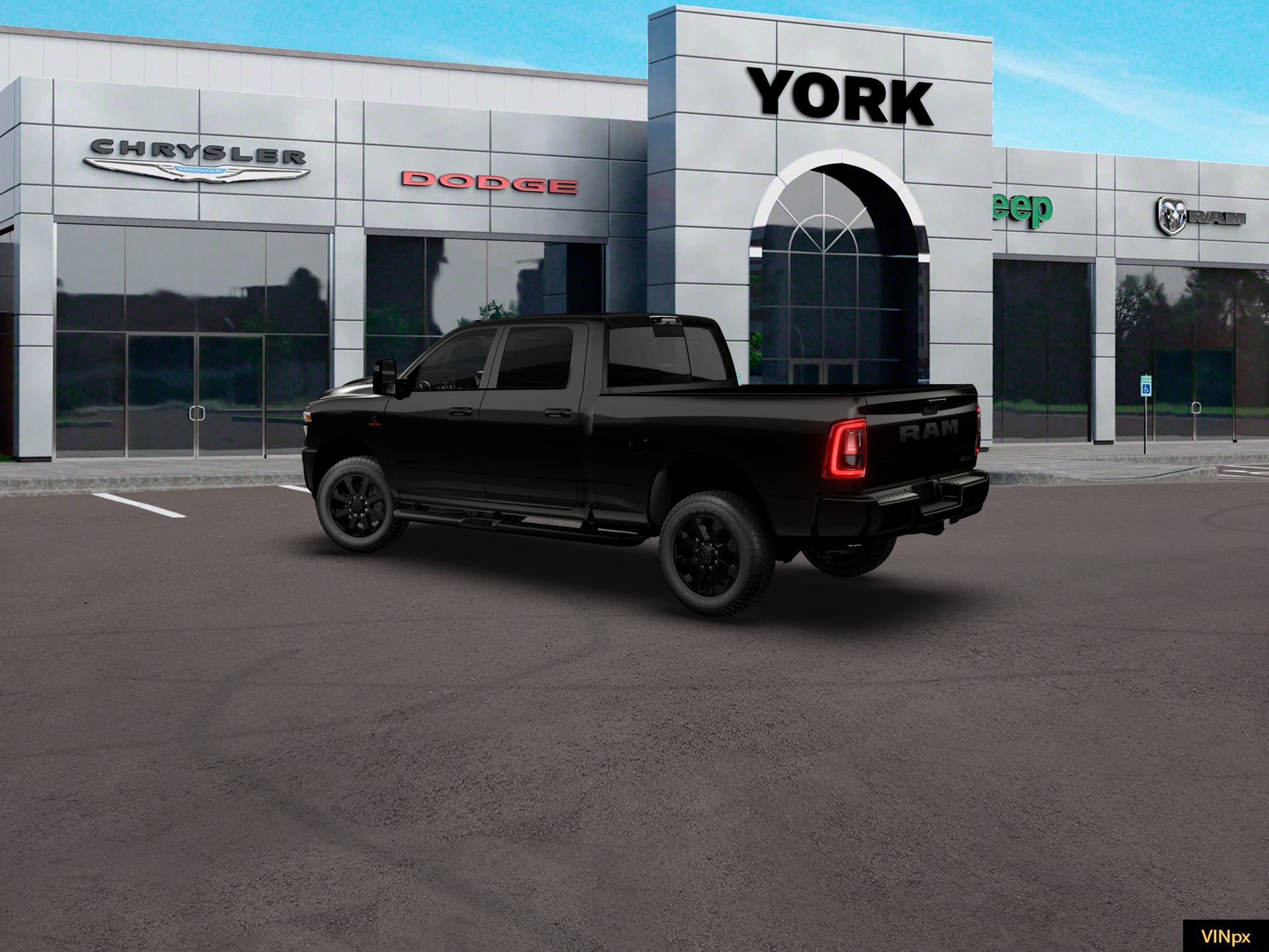 New 2026 Diamond Black Crystal Pearl-Coat Exterior Paint RAM LARAMIE image 16