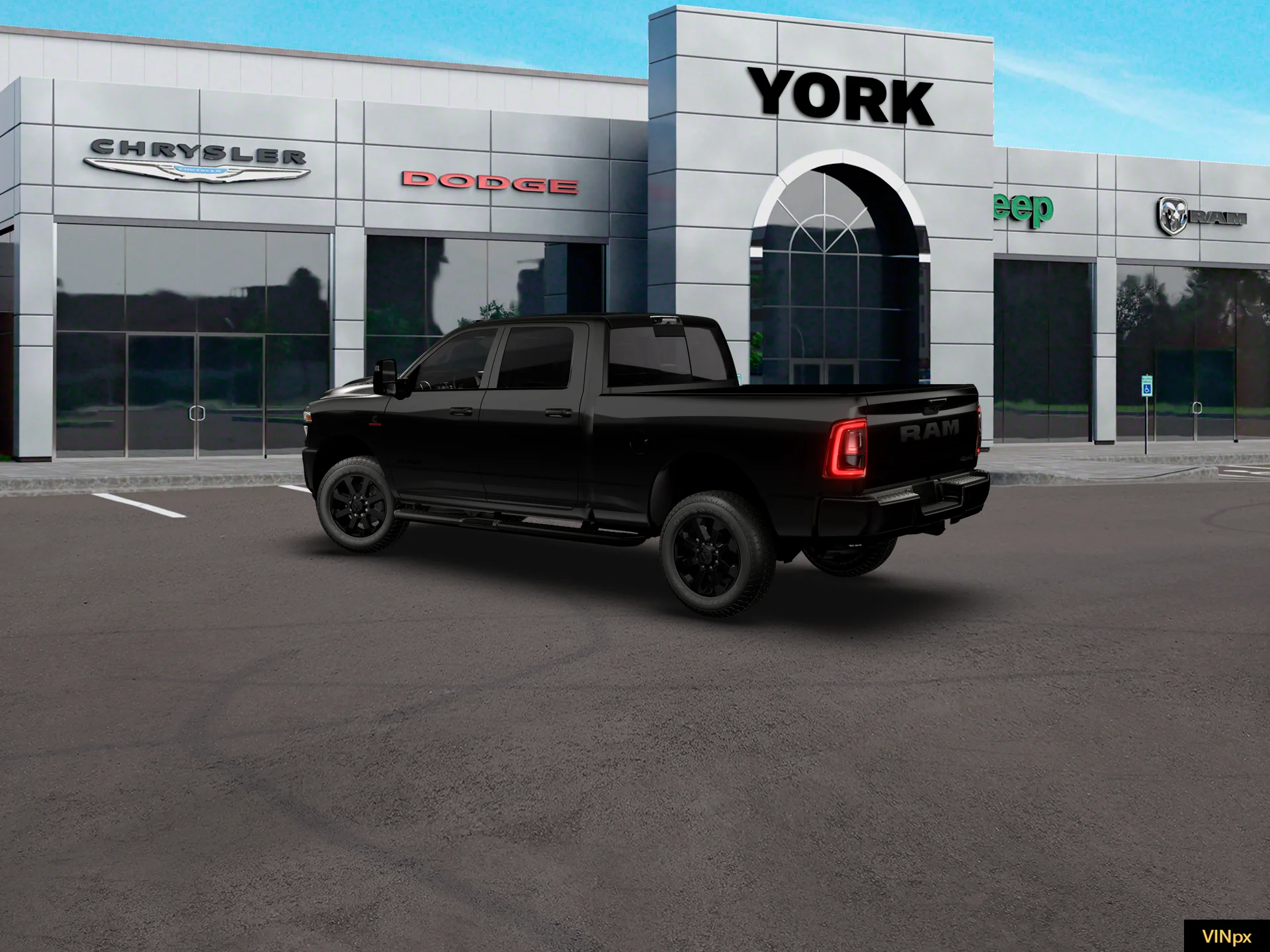 New 2026 Diamond Black Crystal Pearl-Coat Exterior Paint RAM LARAMIE image 16