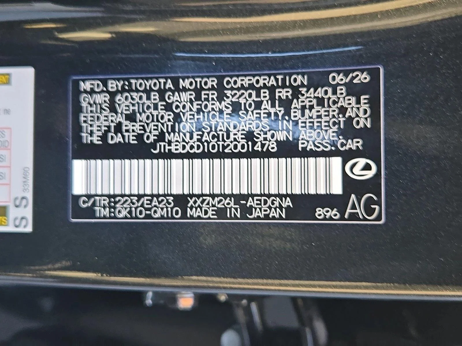 New 2026 Caviar Lexus ES 500e PREMIUM AWD image 17