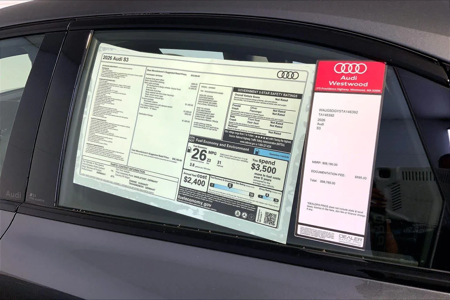New 2026 Daytona Gray pe Audi  image 19