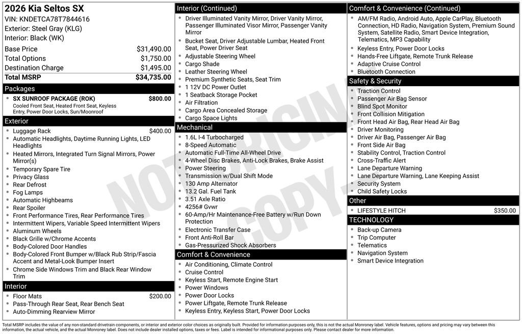 Used 2026 Gray Kia SX image 27