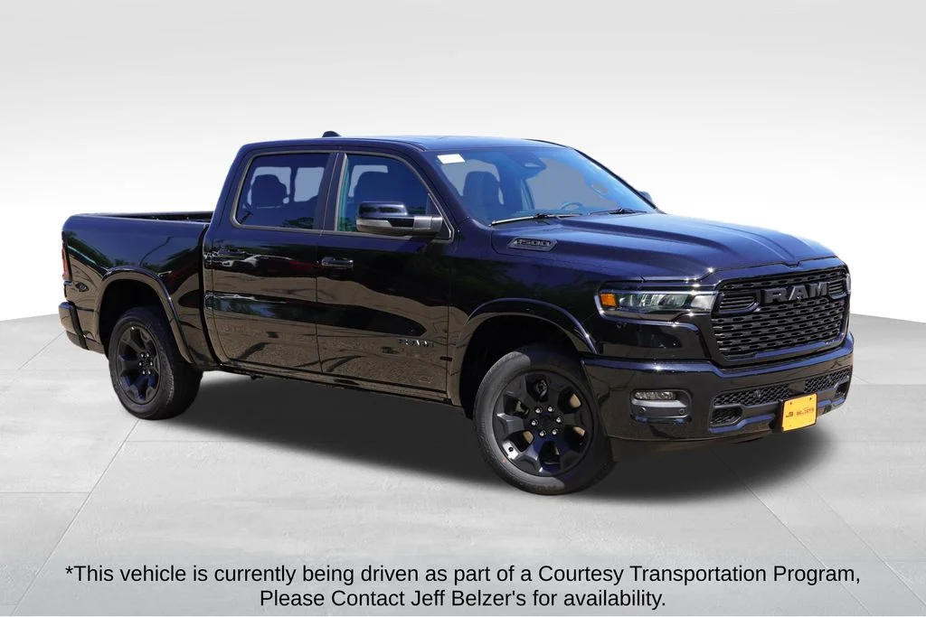 New 2027 Diamond Black Crystal Pearl-Coat Exterior Paint RAM Big Horn image 1