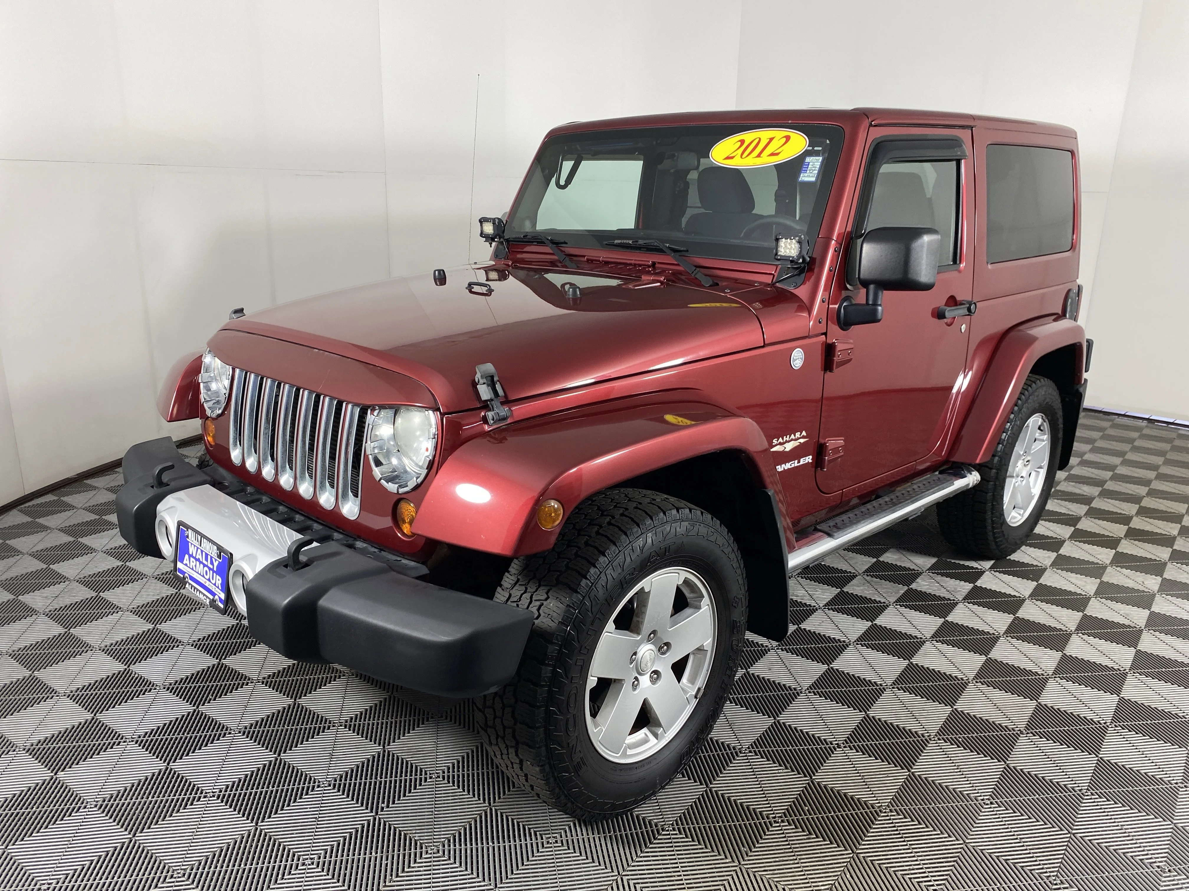 Used 2012 Deep Cherry Red Crystal Pearl Jeep Sahara image 9