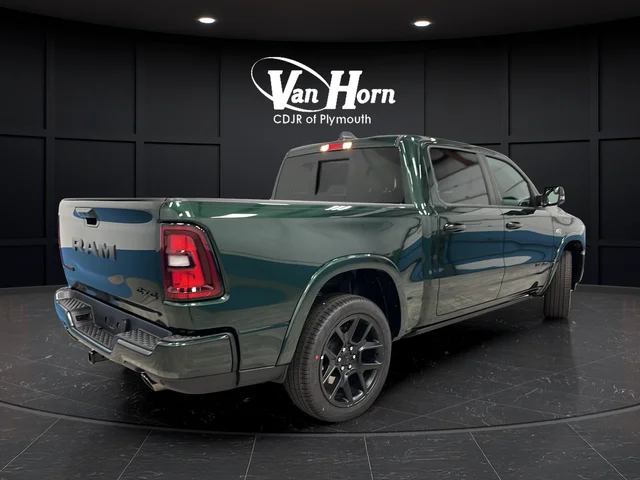 New 2026 Serrano-Green Metallic Exterior Paint RAM Laramie image 7