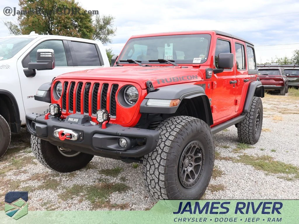 Used 2021 Red Jeep Unlimited Rubicon image 1