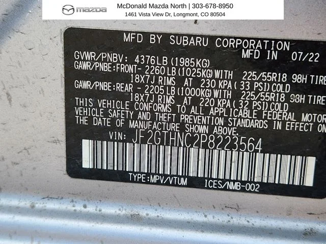Used 2023 Silver Subaru Limited image 24