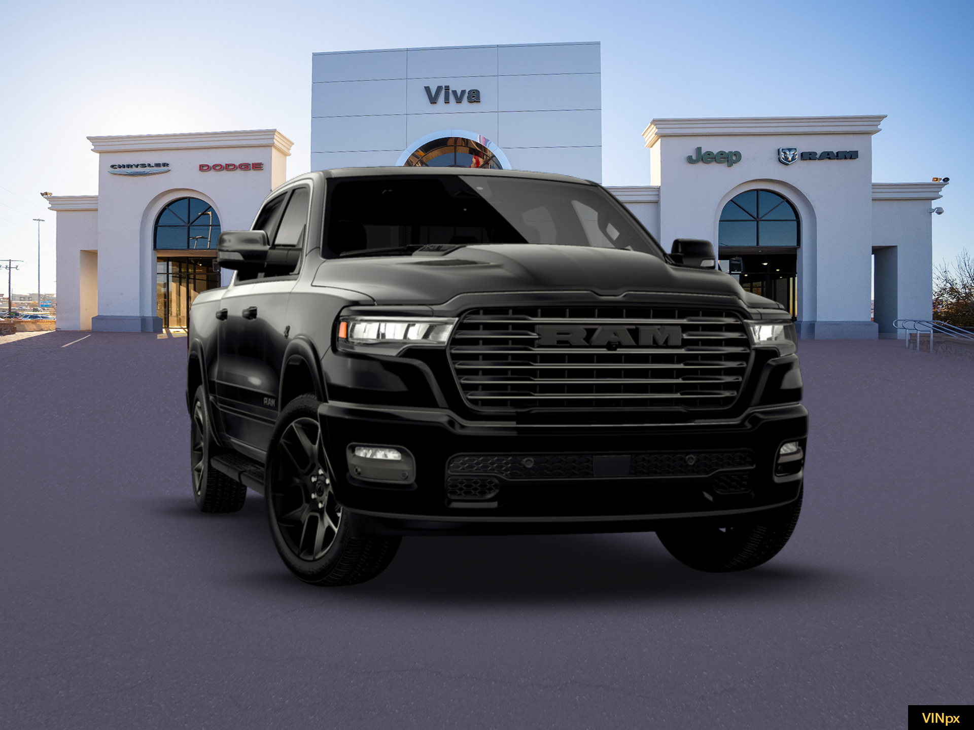 New 2026 Diamond Black Crystal Pearl-Coat Exterior Paint RAM Laramie image 16
