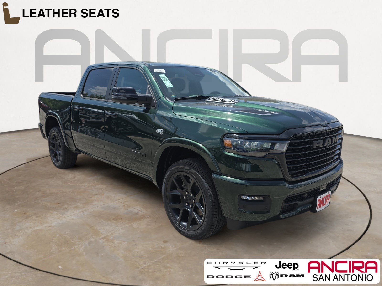New 2026 Serrano Green Metallic RAM Laramie image 1