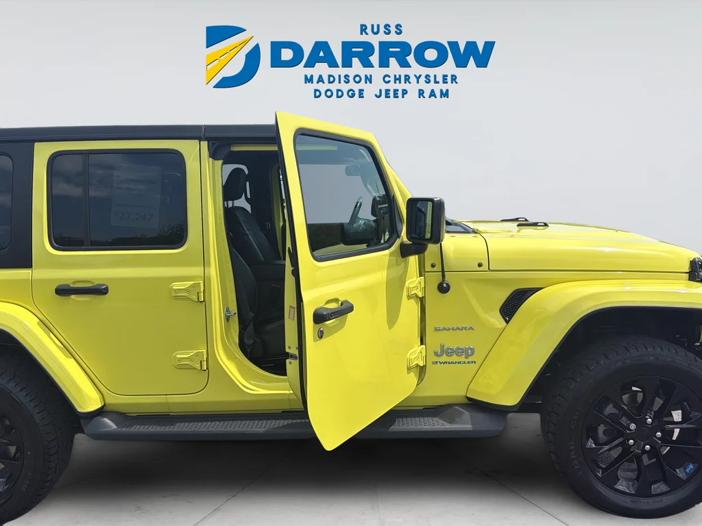 Certified Used 2023 Yellow Jeep Sahara 4xe image 29