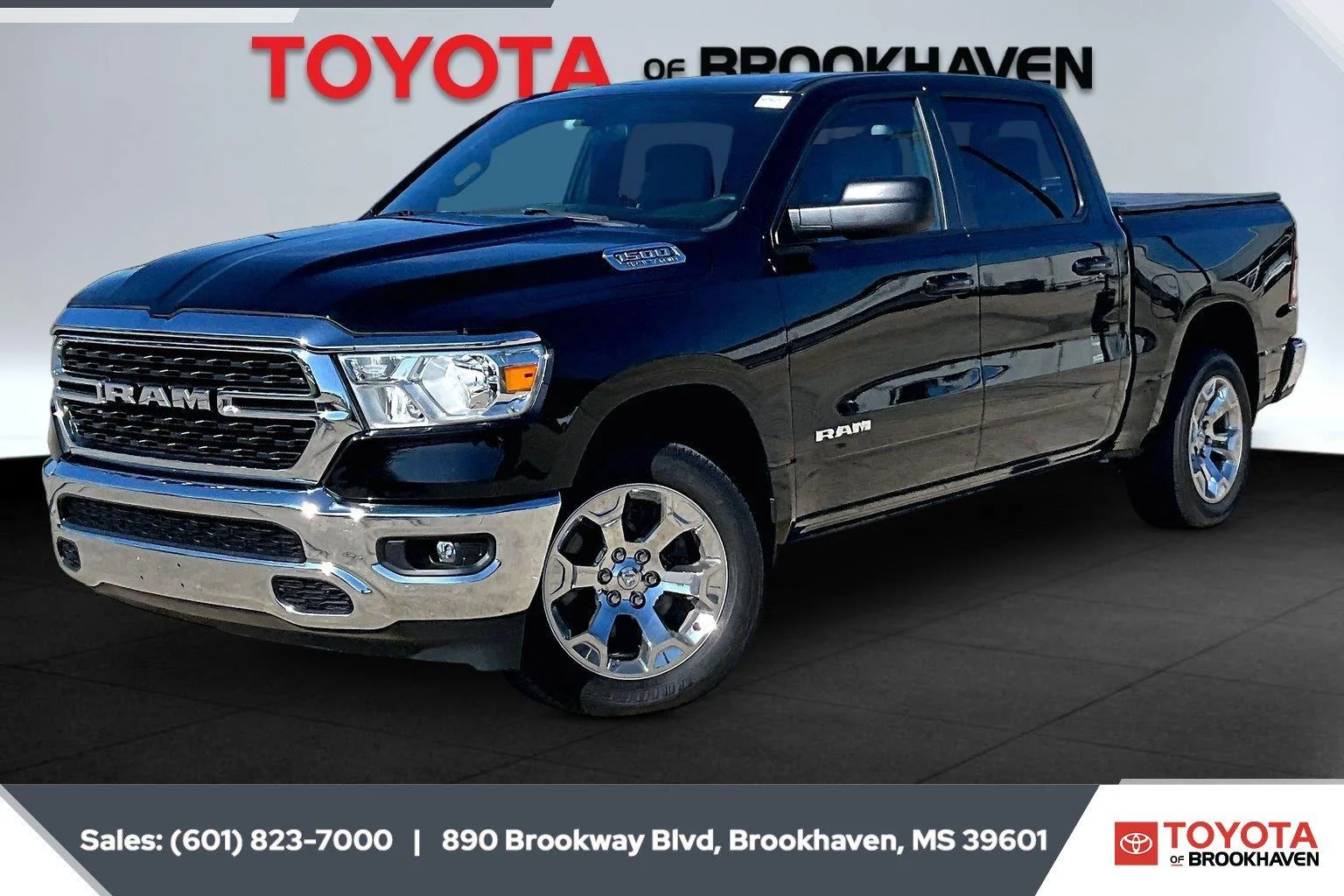 Used 2022 Diamond Black Crystal Pearlcoat Ram Big Horn image 10